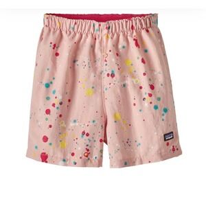 Patagonia Baggies Paint Splatter Funfetti Shorts Summer Beach Swim Playwear